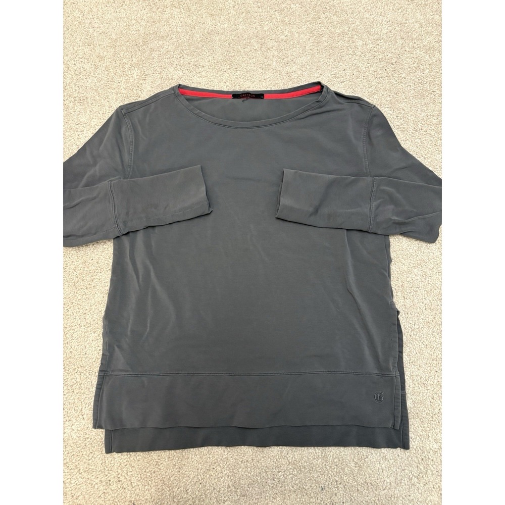 Greyson Golf Women SmallCeleste Top Anthracite Grey Long Sleeve Soft Cozycore